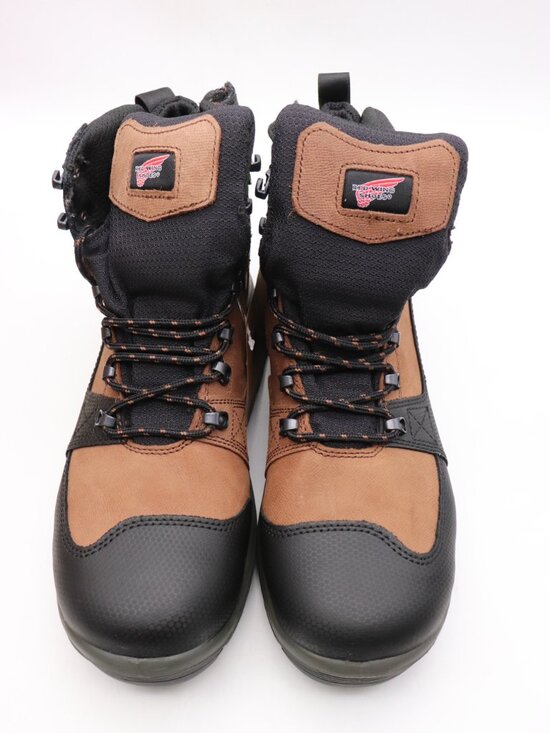 Red Wing Tradesman Men\'s Size 13 D Waterproof Side Zip Work Boots Brown Black main image 5